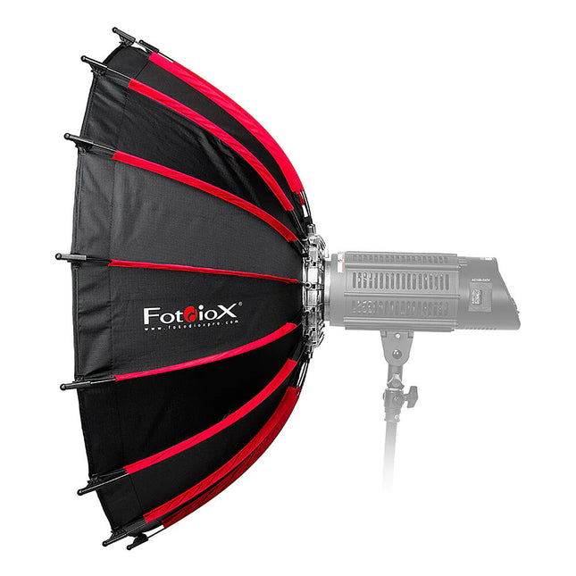 FotodioX EZ-Pro DLX Beauty Dish y Softbox Plegable 60 pulgadas 16 caras con Difusores Interior y Exterior