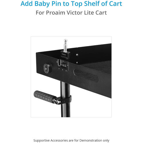 Proaim Adaptador de Esquina con Pin Baby 5/8 para Victor Lite Cart