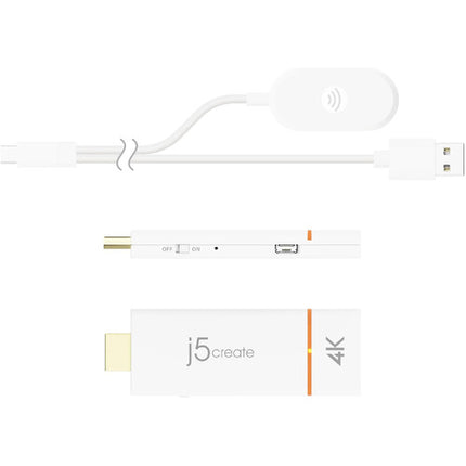 j5create ScreenCast 4K Adaptador Inalámbrico HDMI Video 4K Antena Externa
