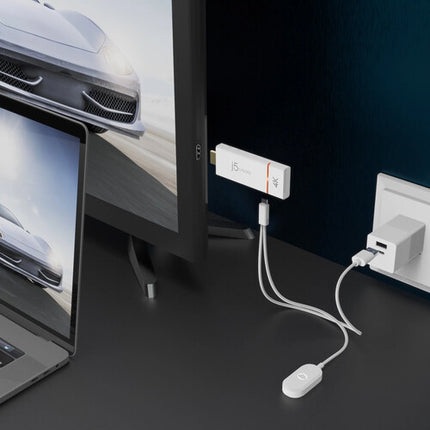 j5create ScreenCast 4K Adaptador Inalámbrico HDMI Video 4K Antena Externa