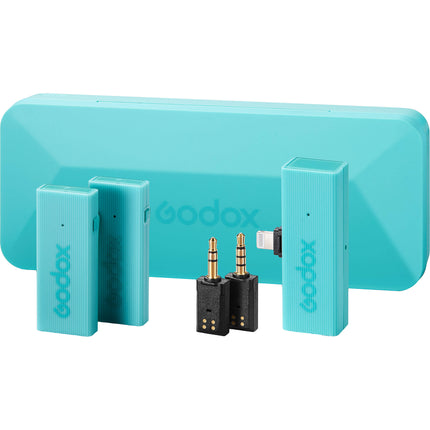 Godox MoveLink Mini LT Sistema de Micrófono Inalámbrico 2.4 GHz Alcance 100 m para Cámaras y iOS