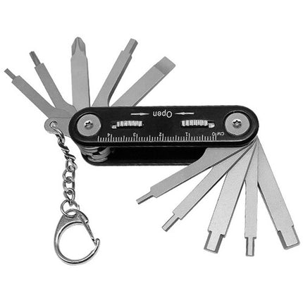 DigitalFoto Solution Limited Multiherramienta Destornillador y Llaves Allen con Regla Integrada y Clip de Llavero