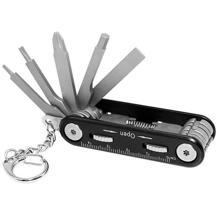 DigitalFoto Solution Limited Multiherramienta Destornillador y Llaves Allen con Regla Integrada y Clip de Llavero