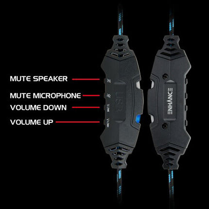 Enhance Voltaic PRO Auriculares Gaming Sonido Surround 7.1 Micrófono Omnidireccional