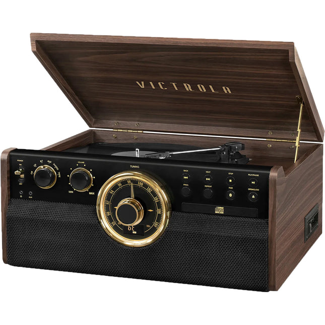 Victrola The Empire Signature Sistema de Música 7 en 1 Tocadiscos Bluetooth 5W