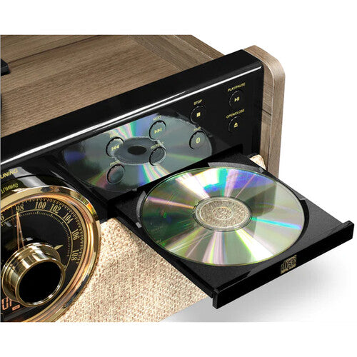Victrola The Empire Signature Sistema de Música 7 en 1 Tocadiscos Bluetooth 5W