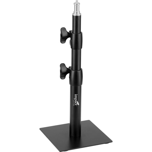 Impact Tabletop Light Stand con Base Plana Soporta 4.5 kg Altura 27 a 60 cm