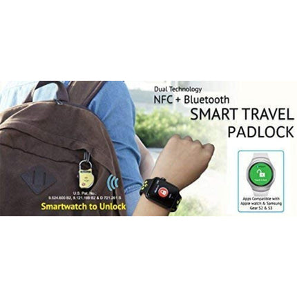 eGeeTouch 2nd Generation Candado de Viaje Amarillo 2-Pack con Autenticación Encriptada y LED