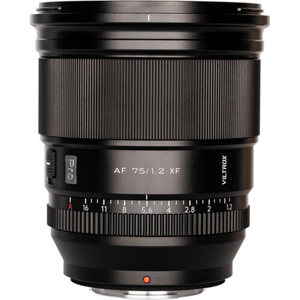 Viltrox 75mm f1.2 objetivo para Fujifilm X apertura f1.2 y cuerpo metálico resistente al clima