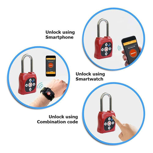 eGeeTouch Candado LOTO Inteligente Bluetooth Batería IP44