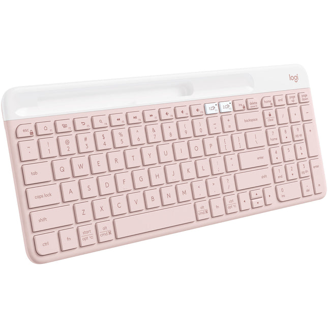 Logitech K585 Slim Teclado Inalámbrico Multi Dispositivo Bluetooth 2.4 GHz Rosa