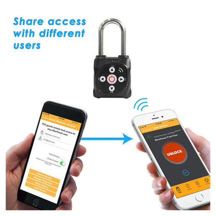 eGeeTouch Smart Mini Candado Negro Bluetooth IP44 Resistente