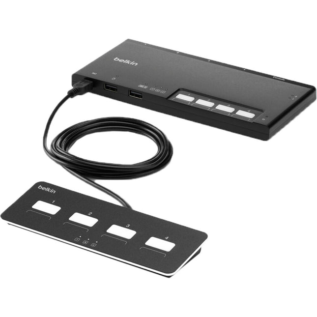 Belkin 4-Port KVM Switch Modular DisplayPort Dual Head 3840x2160 30Hz
