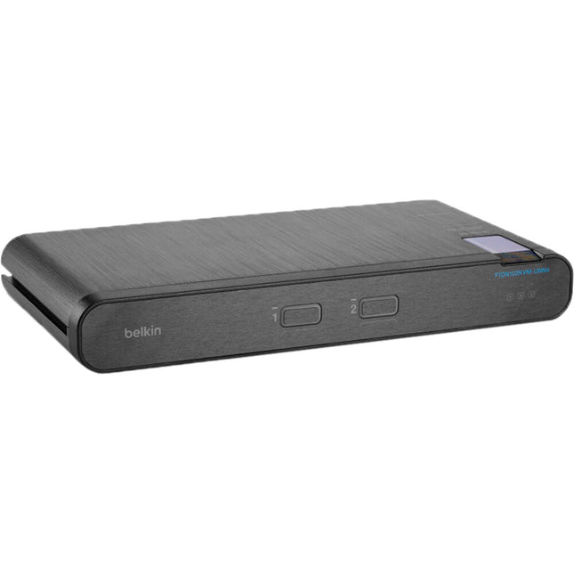 Belkin Universal 2-Port Single Head 2nd Gen Secure KVM Conexión 4K 60Hz y Audio 3.5mm