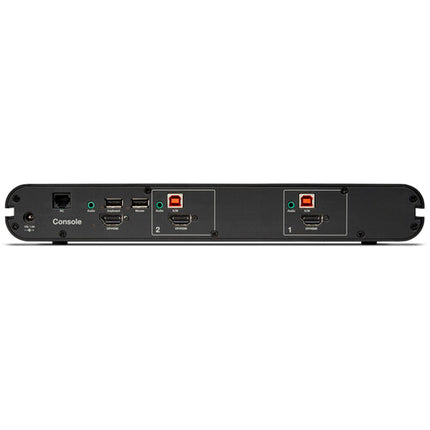 Belkin Universal 2-Port Single Head 2nd Gen Secure KVM Conexión 4K 60Hz y Audio 3.5mm
