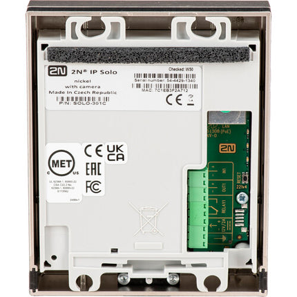 2N IP Solo Intercomfono con Cámara HD 1280x960 y Visión Nocturna
