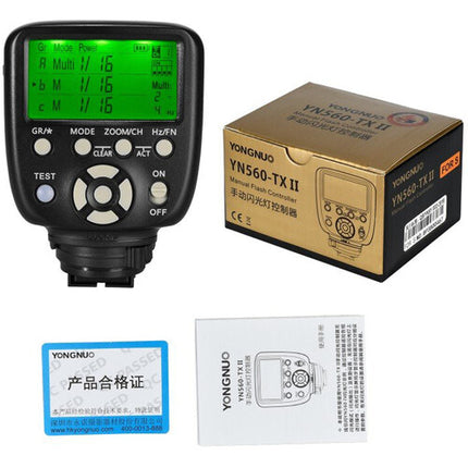 Yongnuo YN560-TX II Controlador Manual de Flash para Cámaras Sony 16 Canales 6 Grupos