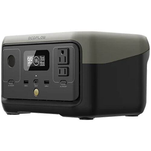 EcoFlow RIVER 2 Estación de Energía Portátil 300W 256Wh Carga Rápida