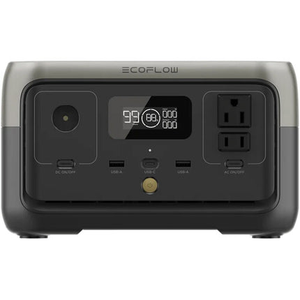 EcoFlow RIVER 2 Estación de Energía Portátil 300W 256Wh Carga Rápida