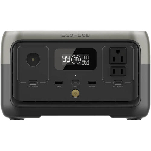 EcoFlow RIVER 2 Estación de Energía Portátil 300W 256Wh Carga Rápida