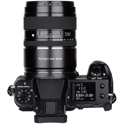 Fringer Adaptador Contax 645 a FUJIFILM GFX con Montura para Trípode y Comunicación Electrónica