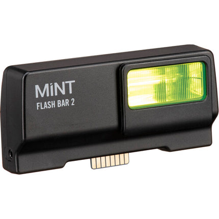 Mint Camera Flash Bar 2 para cámaras Polaroid SX-70 con filtros y alcance 2-10 pies