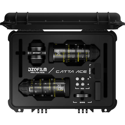 DZOFilm Catta Ace FF 18-35 70-135mm T2.9 Kit Cine Zoom PL EF