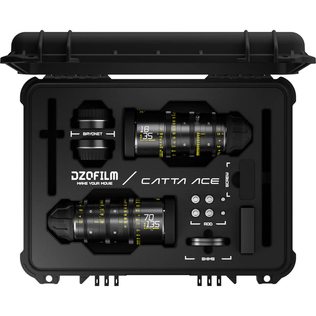 DZOFilm Catta Ace FF 18-35 70-135mm T2.9 Kit Cine Zoom PL EF