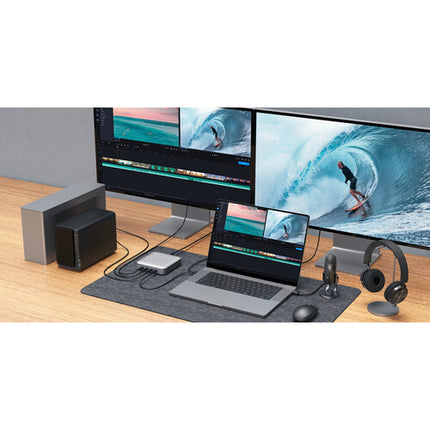 HYPER HyperDrive Thunderbolt 4 PowerHub con 3 puertos 15W y carga 96W