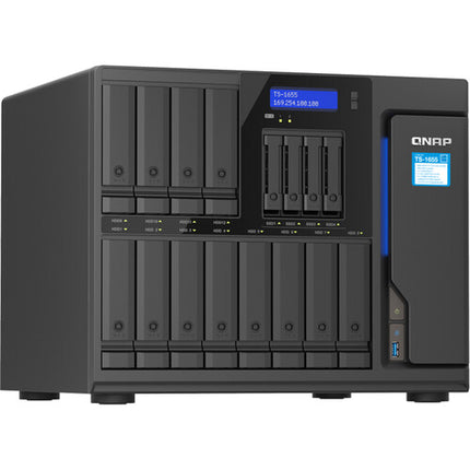 QNAP TS-1655 NAS con 16 Bahías 12x3.5" 4x2.5" SATA 8 Núcleos 2.8 GHz