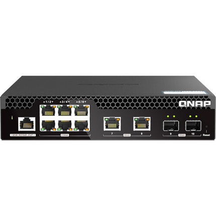 QNAP QSW-M2106R-2S2T Switch de red gestionado 6x 2.5Gb 110 Gb/s