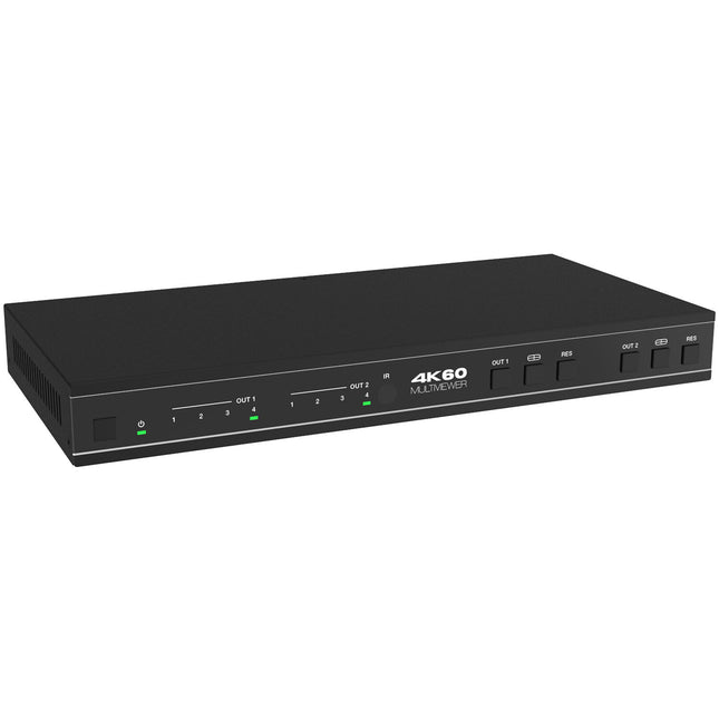 A-Neuvideo 4x2 HDMI UHD 4K con 4 Entradas 2 Salidas y Control IR