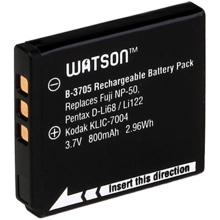 Watson D-Li68 NP-50 KLIC-7004 Batería de Ion Litio 3.7V 800mAh