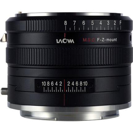 Venus Optics Laowa Magic Shift Converter MSC Adaptador Nikon F a Z 17mm f4 con ±10mm de desplazamiento y rotación 360°