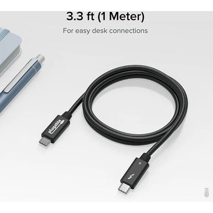 Plugable Thunderbolt 4 Cable USB-C Macho 3.3 Pies 40 Gb/s 240W EPR