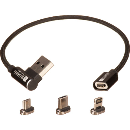 BUSHMAN Panoramic Magic Cable Cable Magnético 7.9" Nylon Trenzado y Estuche Metálico