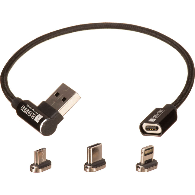 BUSHMAN Panoramic Magic Cable Cable Magnético 7.9" Nylon Trenzado y Estuche Metálico