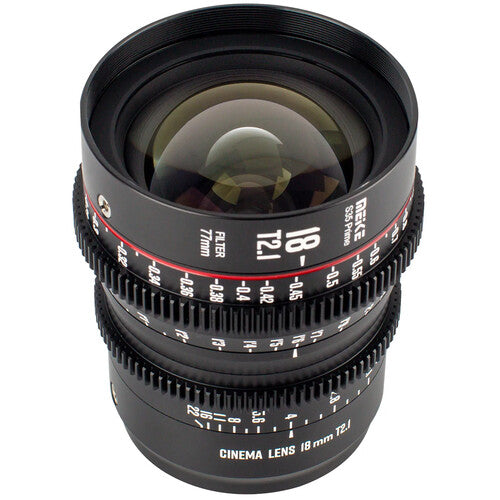 Meike 18mm T2.1 Lente Prime Cine Super35 Apertura Rápida PL Mount