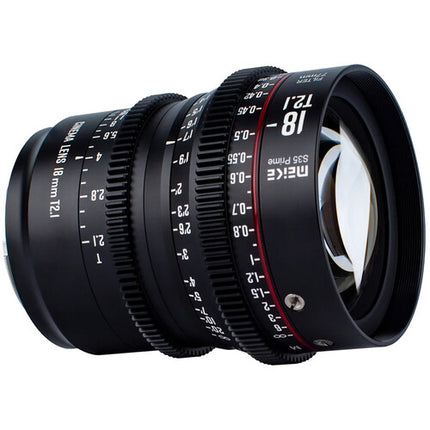 Meike 18mm T2.1 Lente Prime Cine Super35 Apertura Rápida PL Mount