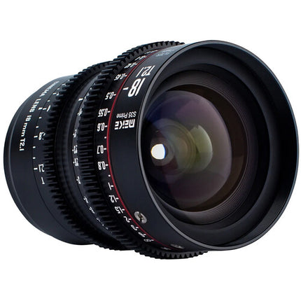 Meike 18mm T2.1 Lente Prime Cine Super35 Apertura Rápida PL Mount