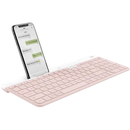 Logitech K585 Slim Teclado Inalámbrico Multi Dispositivo Bluetooth 2.4 GHz Rosa