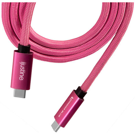 Kondor Blue iJustine Cable Thunderbolt 4 Macho 3 Pies 40 Gb s Rosa