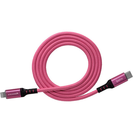 Kondor Blue iJustine Cable Lightning a USB-C 3.3 pies 30W Rosa Nylon