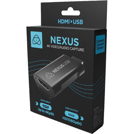 Atomos Nexus Convertidor HDMI a USB para Streaming UHD 4K30 1080p60