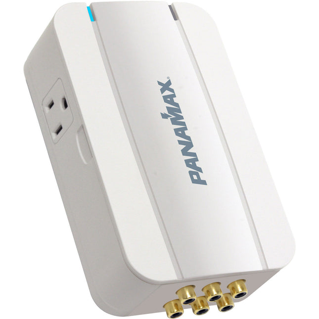 Panamax 2 Salidas Protector De Sobretensión Con Filtrado De Ruido Y LEDs Diagnóstico Para Equipos Remotos Con RCA