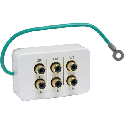 Panamax 2 Salidas Protector De Sobretensión Con Filtrado De Ruido Y LEDs Diagnóstico Para Equipos Remotos Con RCA