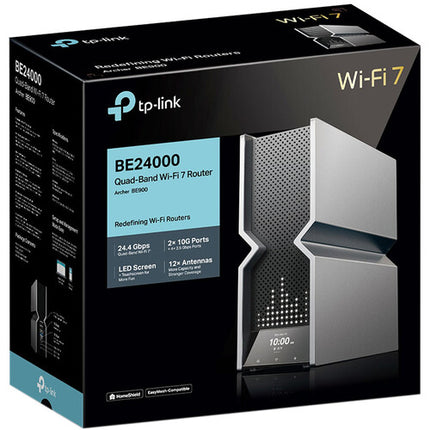 TP-Link Archer BE900 BE24000 Router Inalámbrico Wi-Fi 7 Quad-Band 24.4 Gb/s 12 Antenas Internal