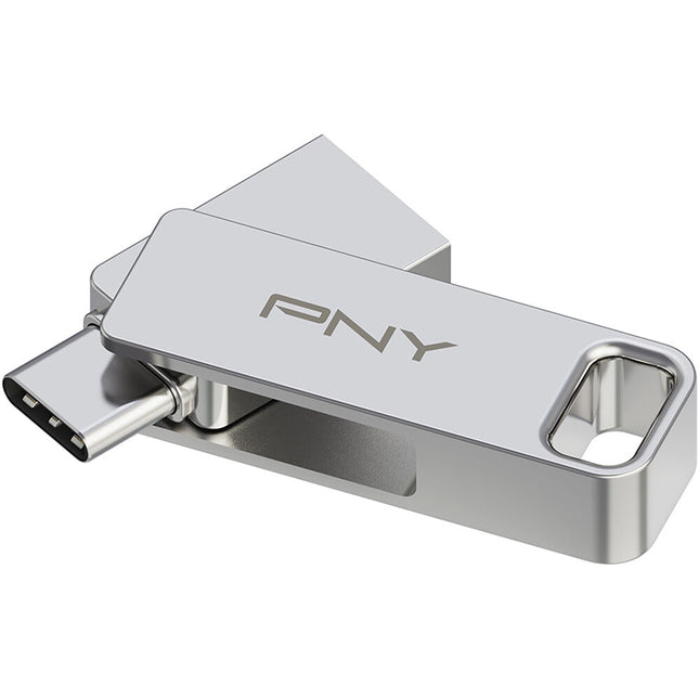 PNY 128GB DUO LINK USB 3.2 Gen 1 Memoria Flash Silver 200 MB/s