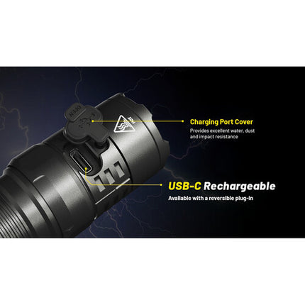 Nitecore P23i Linterna Táctica Recargable LED 3000 Lúmenes 45 Horas Holster