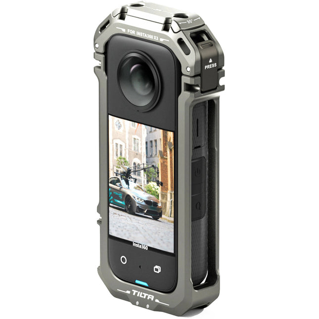 Tilta Full Camera Cage para Insta360 X3 con soporte giratorio y montaje GoPro